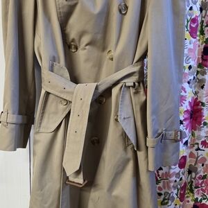 Burberry Beige Double-Breasted Trench Coat